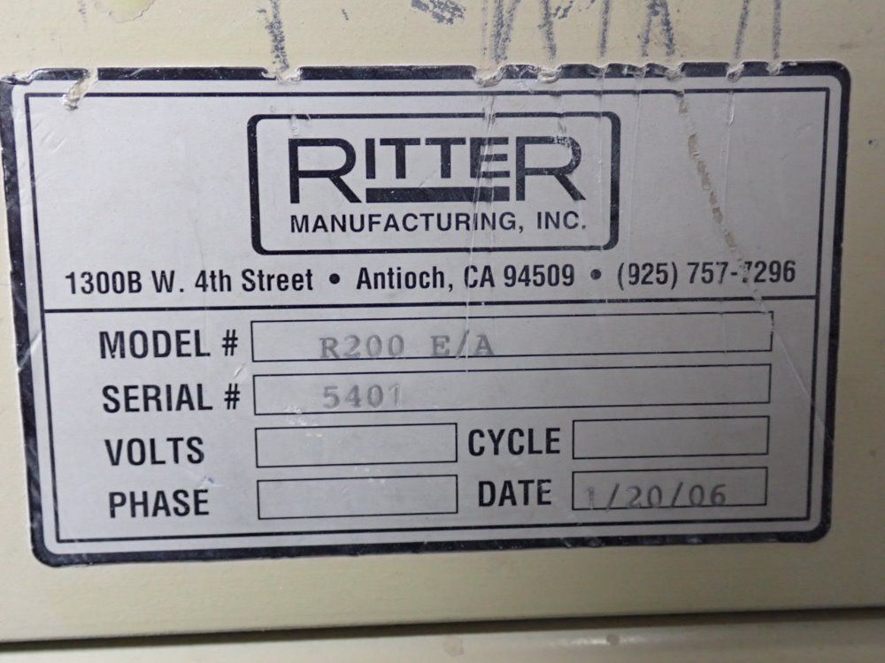 Ritter 59" X 142" 2006 Ritter R200 E/a Assembly Table - R200 E/a