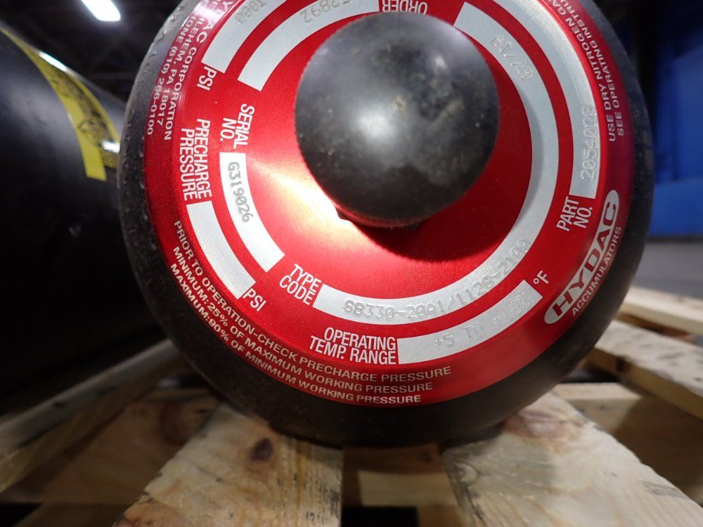 Hydac Nitrogen Gas Bladder Accumulator - Sb330-20a1/1126-2100