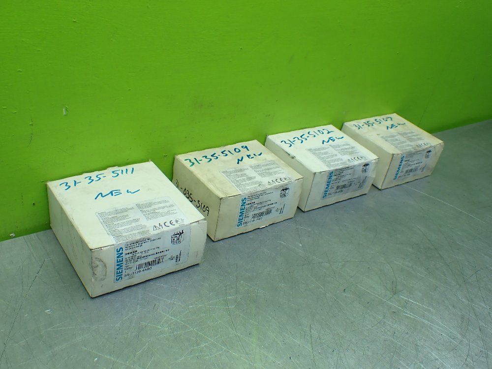 Siemens 4pcs Overload Relay Lot. 3ru1126-4ab0, 3ru1116-1fb0, 3ru1116-0fb0, 3ru1116-1bb0 - 3ru1126-4ab0