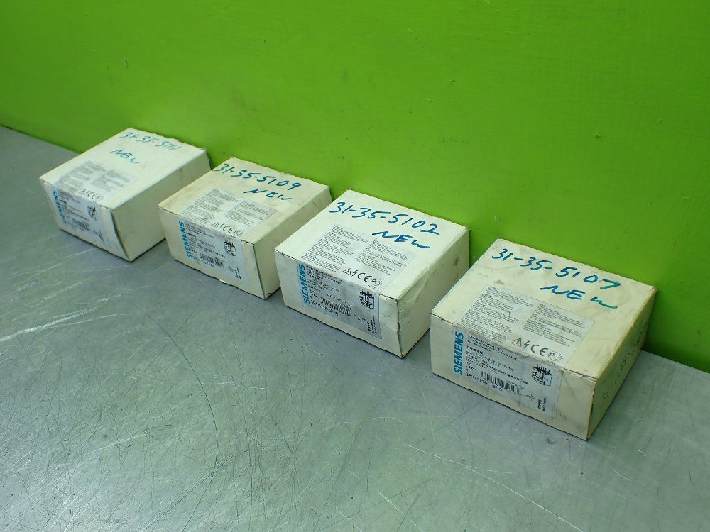 Siemens 4pcs Overload Relay Lot. 3ru1126-4ab0, 3ru1116-1fb0, 3ru1116-0fb0, 3ru1116-1bb0 - 3ru1126-4ab0