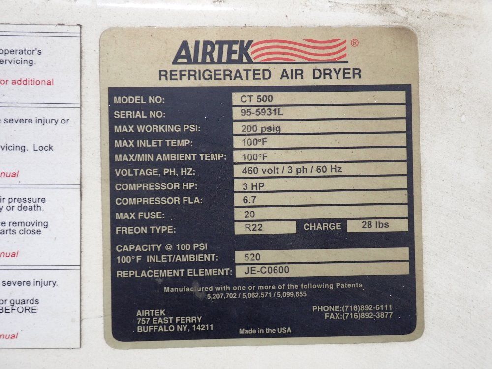 Airtek Air Dryer - Ct 500