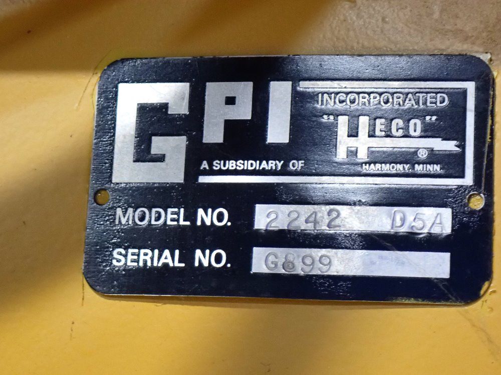 Gpi/heco 20" X 40" 2242 D5a Baler - 2242 D5a