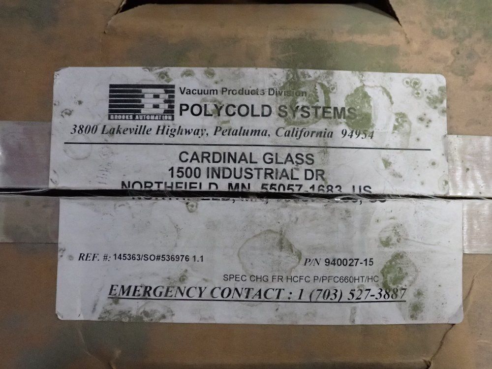 Brooks Automation 2007 Brooks Automation Pfc/pfc-670hc Refrigeration Unit - Pfc/pfc-670hc