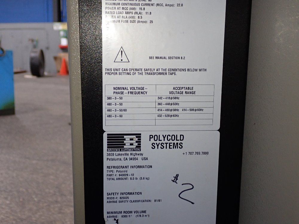 Brooks Automation 2006 Brooks Automation Pfc/pfc-670hc Refrigeration Unit - Pfc/pfc-670hc