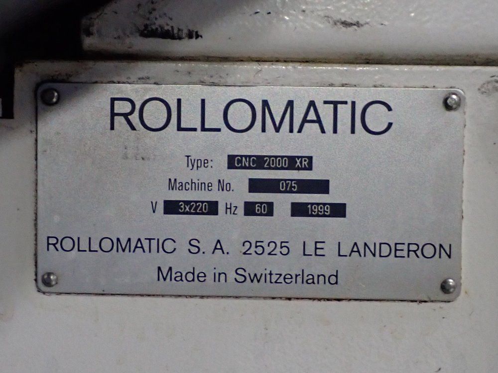 Rollomatic 1999 Rollomatic Cnc 2000 Xr Cnc Grinder - Cnc 2000 Xr