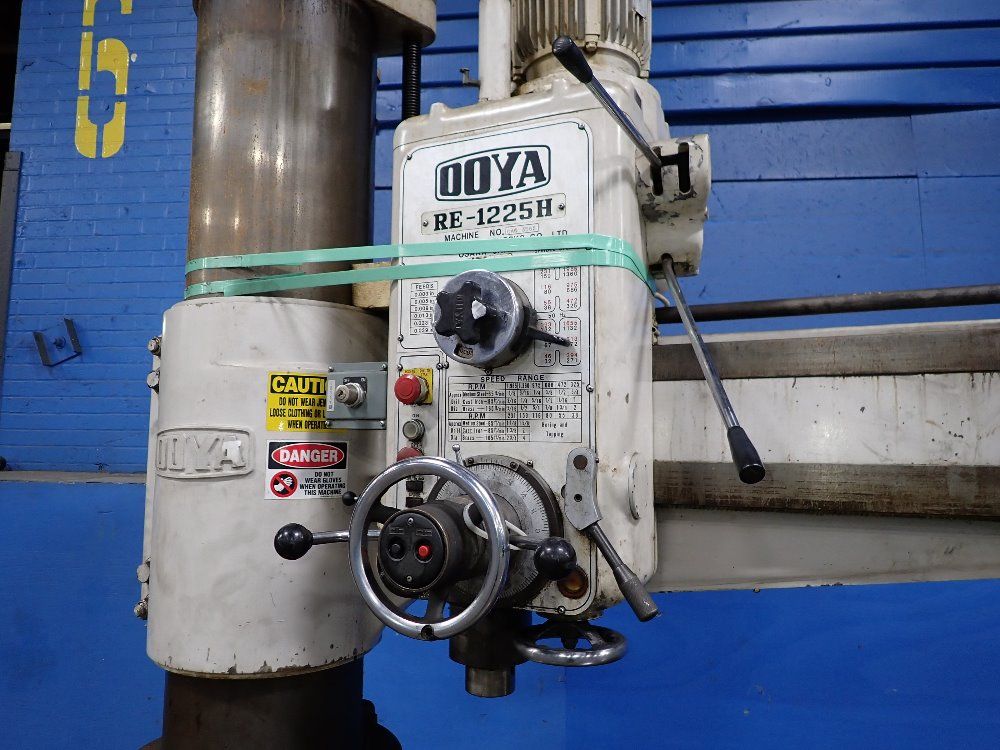 Ooya 12" Column X 4'3" Arm Re-1225h Radial Arm Drill - Re-1225h