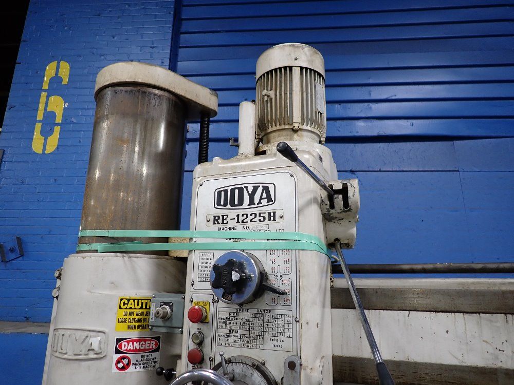Ooya 12" Column X 4'3" Arm Re-1225h Radial Arm Drill - Re-1225h