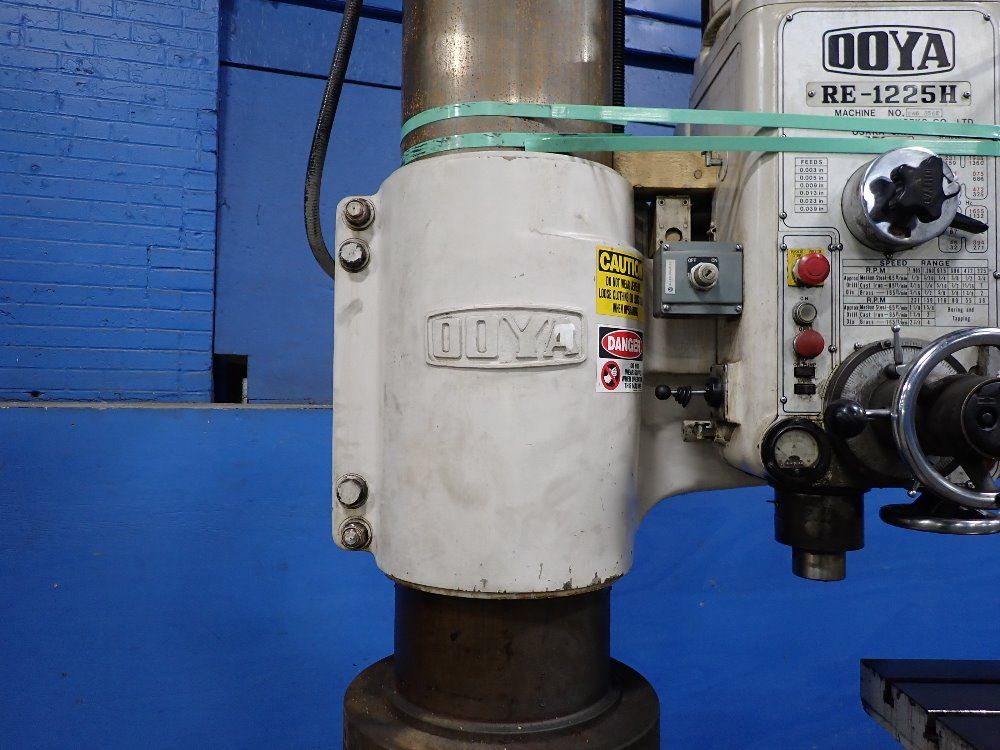Ooya 12" Column X 4'3" Arm Re-1225h Radial Arm Drill - Re-1225h