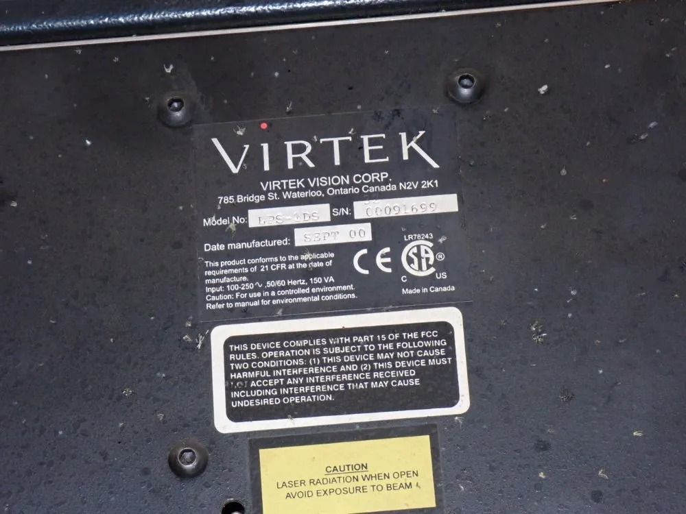 Virtek 50" X 50" Table 2000 Virtek Laser Qc/lps-1ds Laser Inspection Unit - Laser Qc/lps-1ds