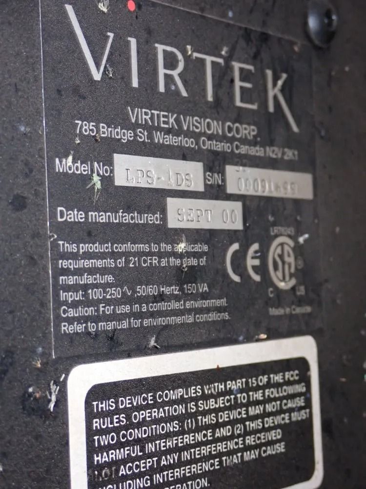 Virtek 50" X 50" Table 2000 Virtek Laser Qc/lps-1ds Laser Inspection Unit - Laser Qc/lps-1ds