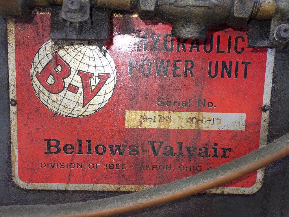 Bellows-valvar 10 Hp Hydraulic Unit