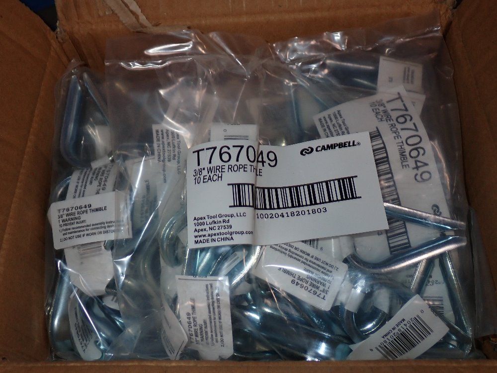 Campbell Apex 3/8" Wire Rope Thimbles - T7670649