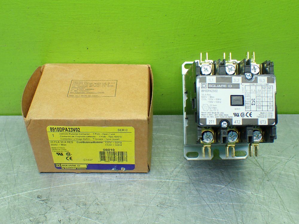 Square D Definite Purpose Contactor - 8910dpa23v02