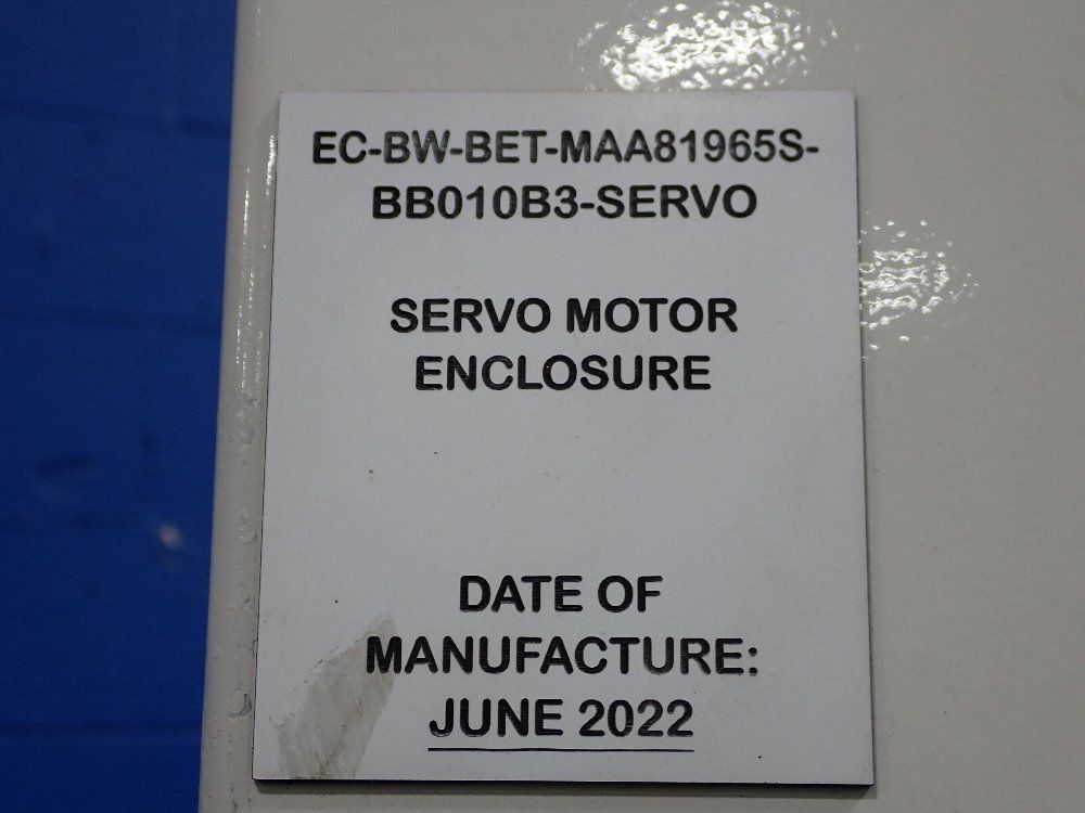 Spen Tech Control Cabinet - Ec-bw-bet-maa81965s-bb010b3-servo