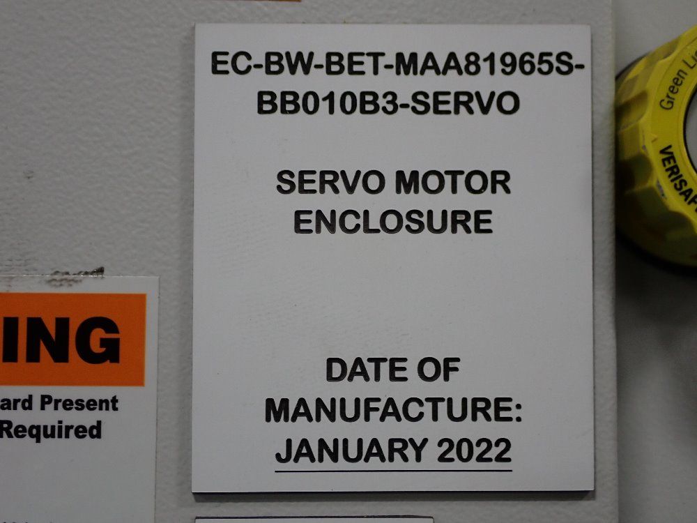 Spen Tech Control Cabinet - Ec-bw-bet-maa81965s-bb010b3-servo