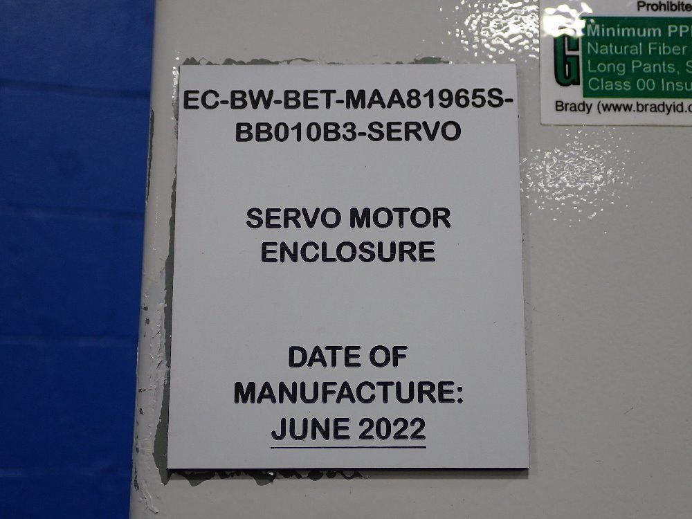 Spen Tech Control Cabinet - Ec-bw-bet-maa81965s-bb010b3-servo