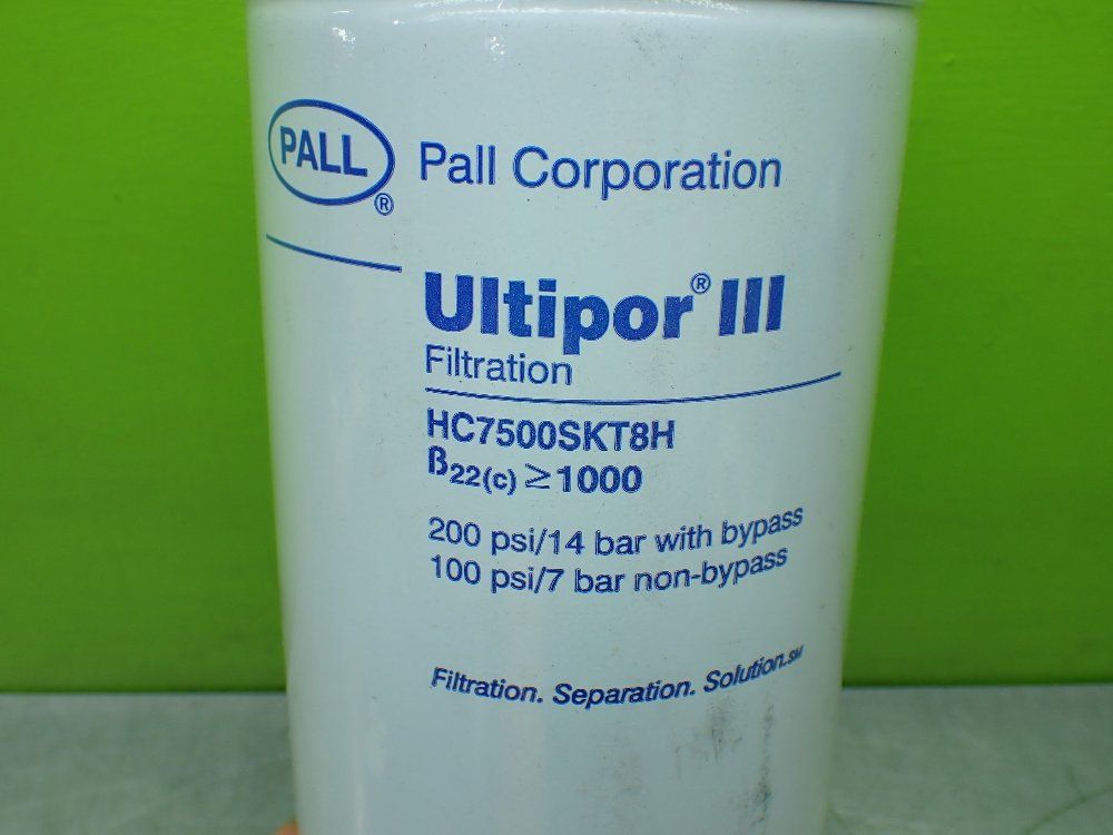 Pall 200psi With Bypass, 100psi Non-bypass Ultipor Iii Hydraulic Filter. - Hc7500skt8h