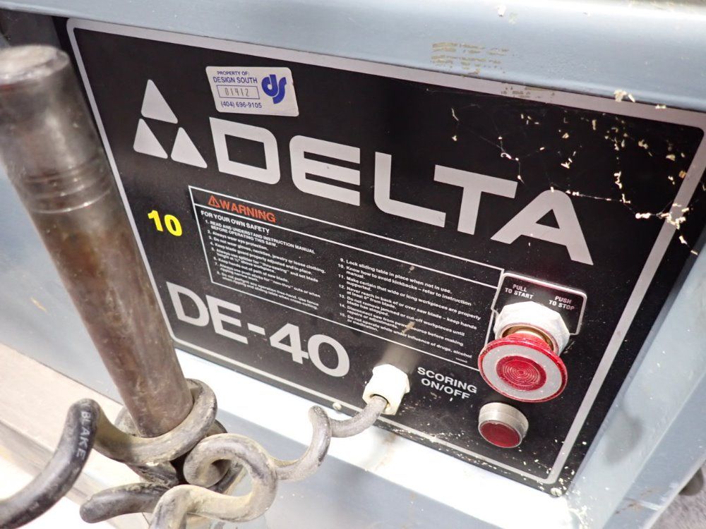 Delta Sliding Table Saw - De-40
