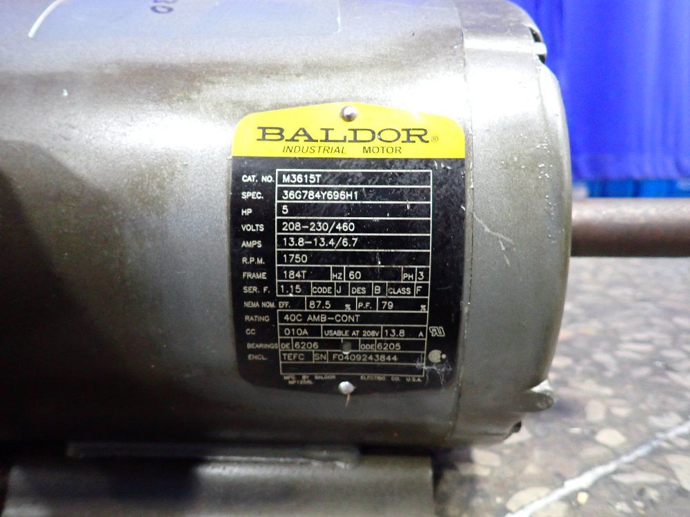 Baldor 5 Hp Motor - M3615t