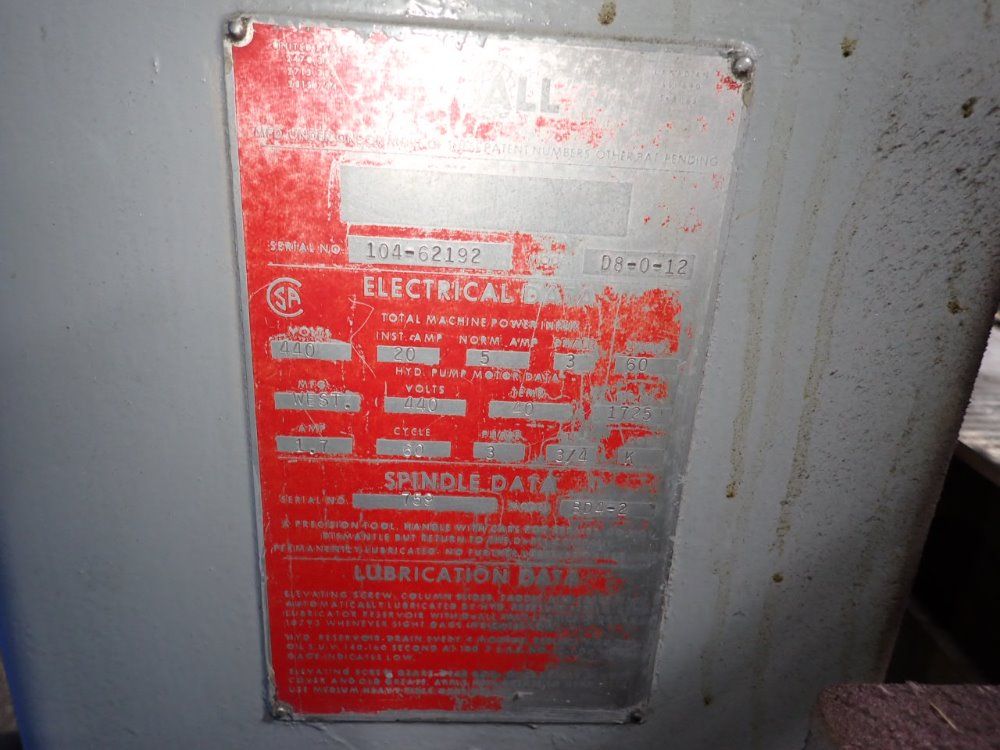 Doall 24"x8" Surface Grinder - D-8-0-12