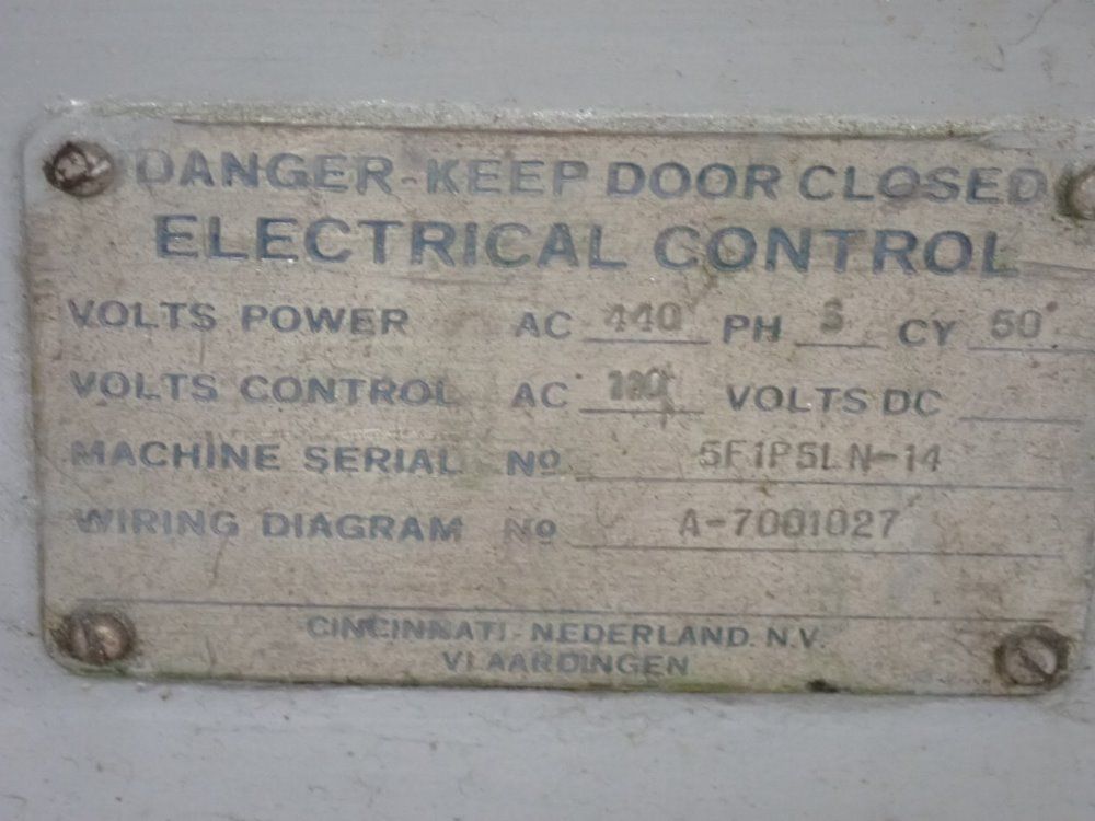 Cincinnati 24"x7" Horizontal Mill