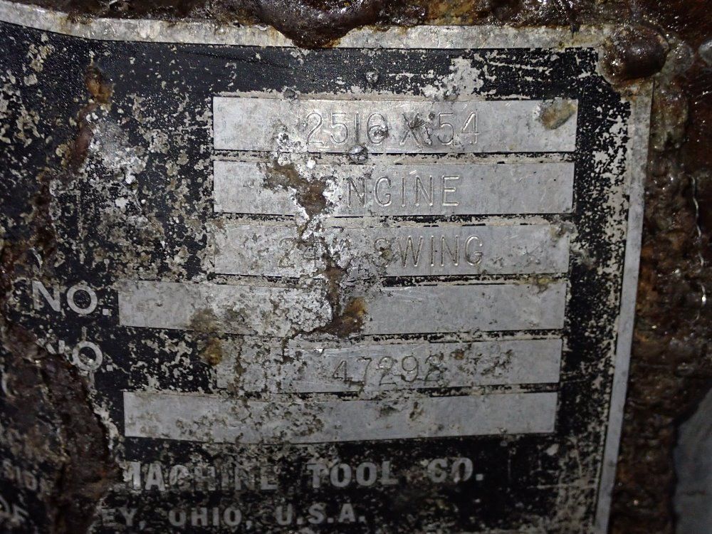 Monarch 24" X 62" 1965 Monarch 2510x54 Lathe - 2510x54