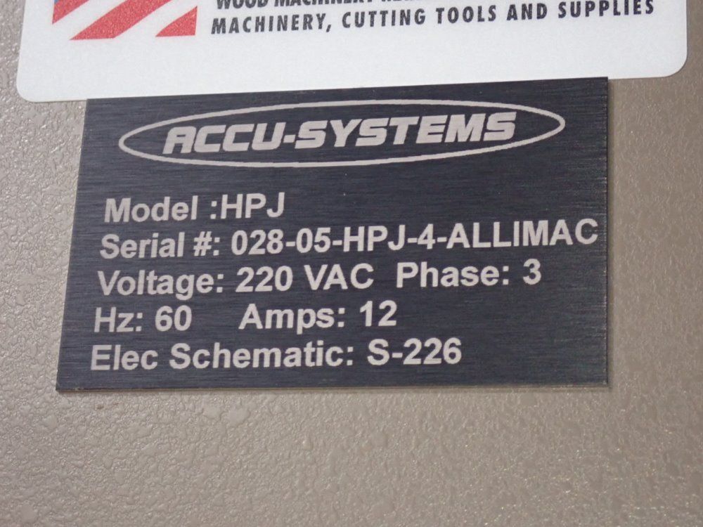 Accu-systems 102" Hpj Cnc Bore & Dowel Machine - Hpj