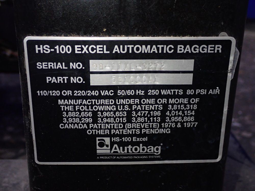 Excel Hs-100 Bagger - Hs-100