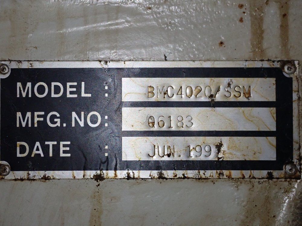 Hurco 20" X 48" 1997 Hurco Bmc4020/ssm Cnc Vmc - Bmc4020/ssm