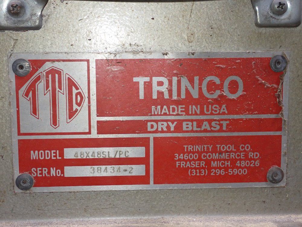 Trinco 48" X 47" X 31" 48x48sl/pc Blast Cabinet - 48x48sl/pc