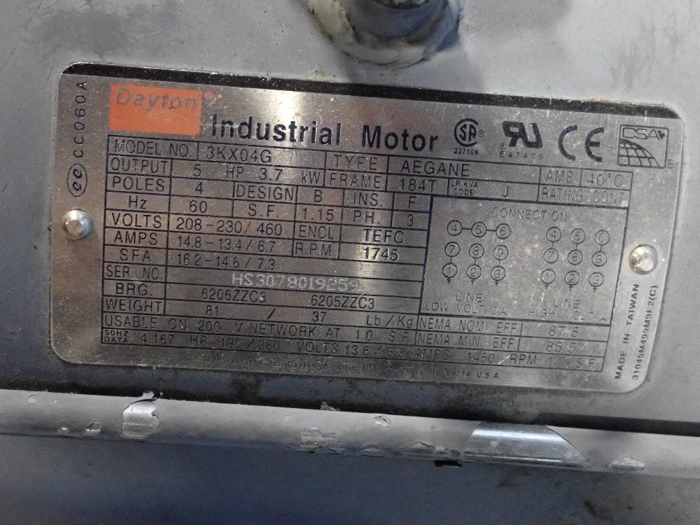 Worthington 5 Hp Air Compressor - Sed8