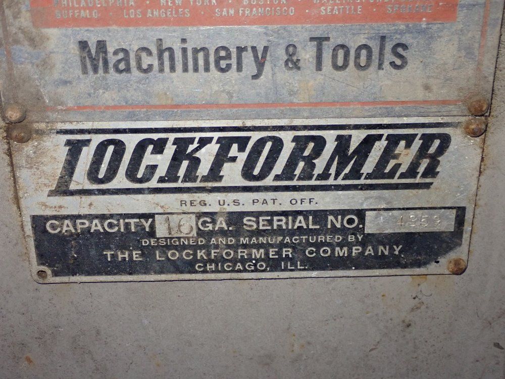 Lockformer 7 Stations / 16 Ga 7 Stations Roll Former