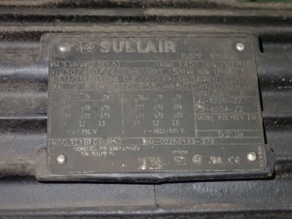 Sullair 53.6 Kw 2013 Sullair 4509ac Air Compressor - 4509ac