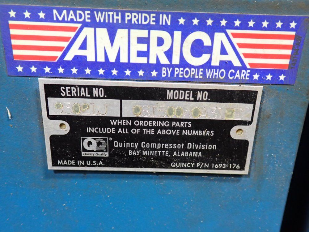 Quincy 0si500a0a31ee Air Compressor - 0si500a0a31ee