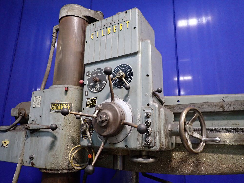 Cincinnati 10" X 4'8" Gilbert Radial Arm Drill - Gilbert