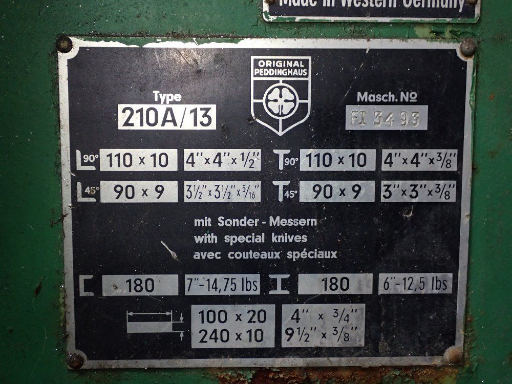 Peddinghaus 210a/13 Ironworker - 210a/13