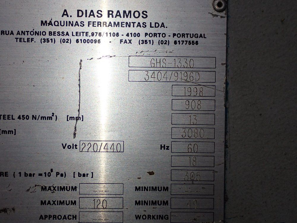 Adira 906 Kn X 3080 Mm 1998 Adira Ghs-1330 Shear - Ghs-1330
