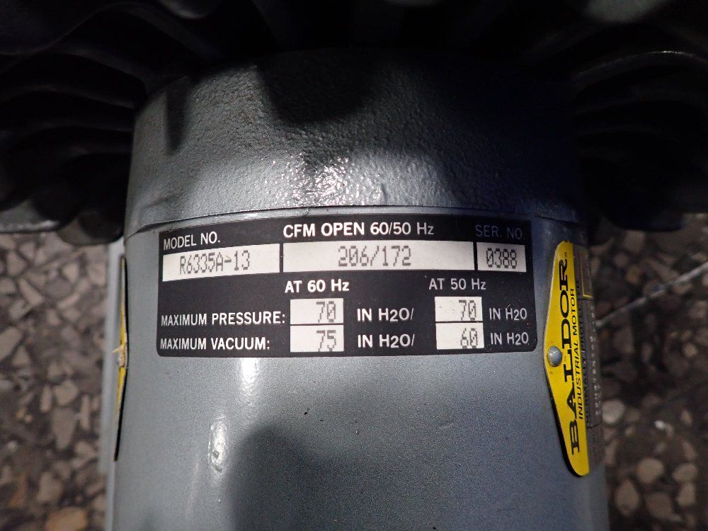 2.5/3.5 Hp Regenerative Blower - R6335a-13