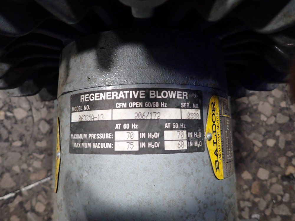 2.5/3.5 Hp Regenerative Blower - R6335a-13