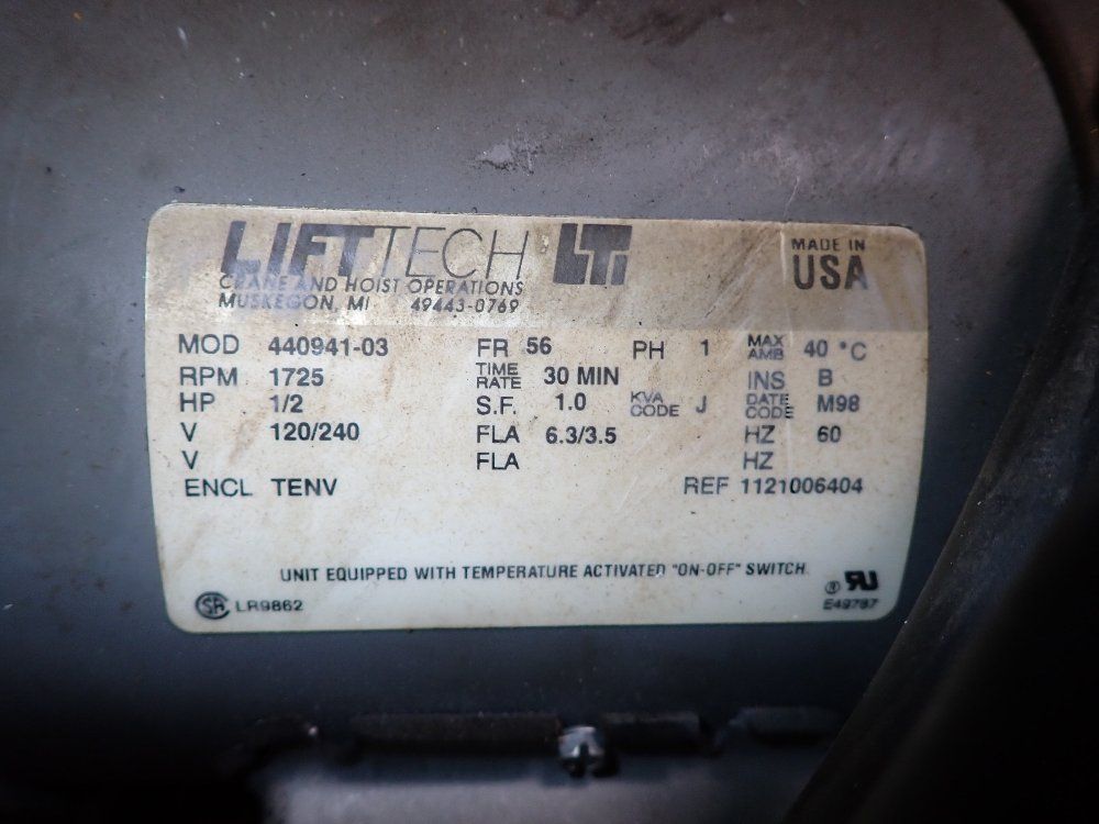 Budgit 1/2 Ton Electric Chain Hoist