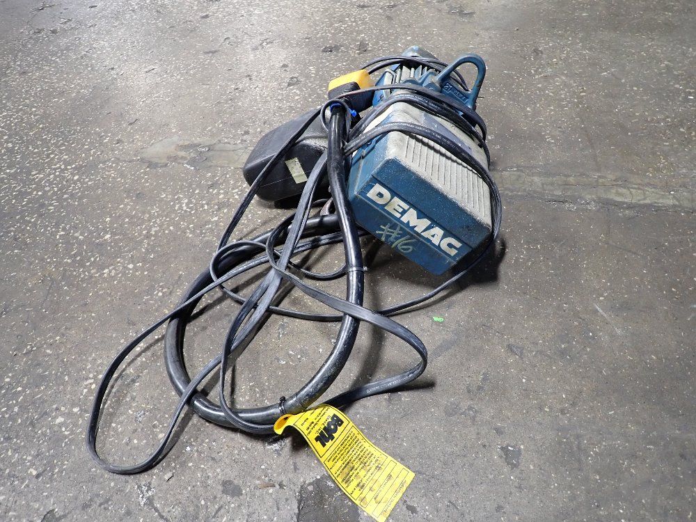 Demag 1000 Lbs Electric Chain Hoist - Dkun2-250kv1f4