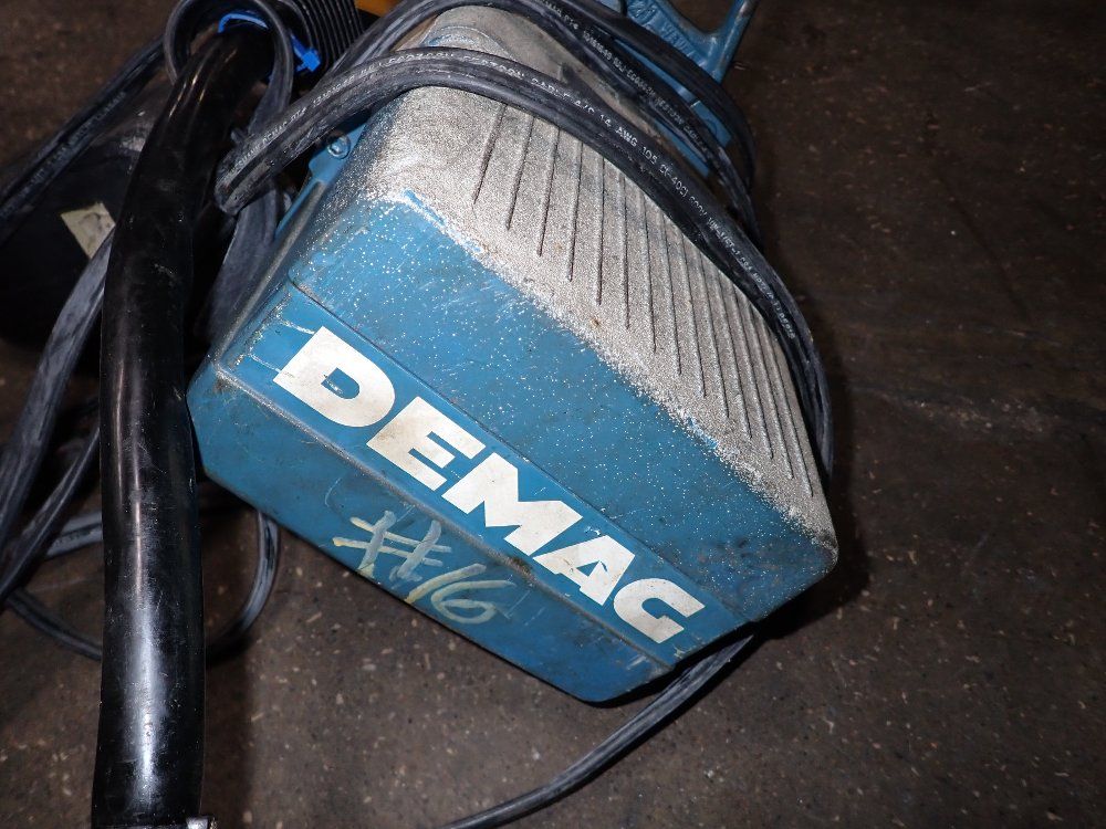 Demag 1000 Lbs Electric Chain Hoist - Dkun2-250kv1f4