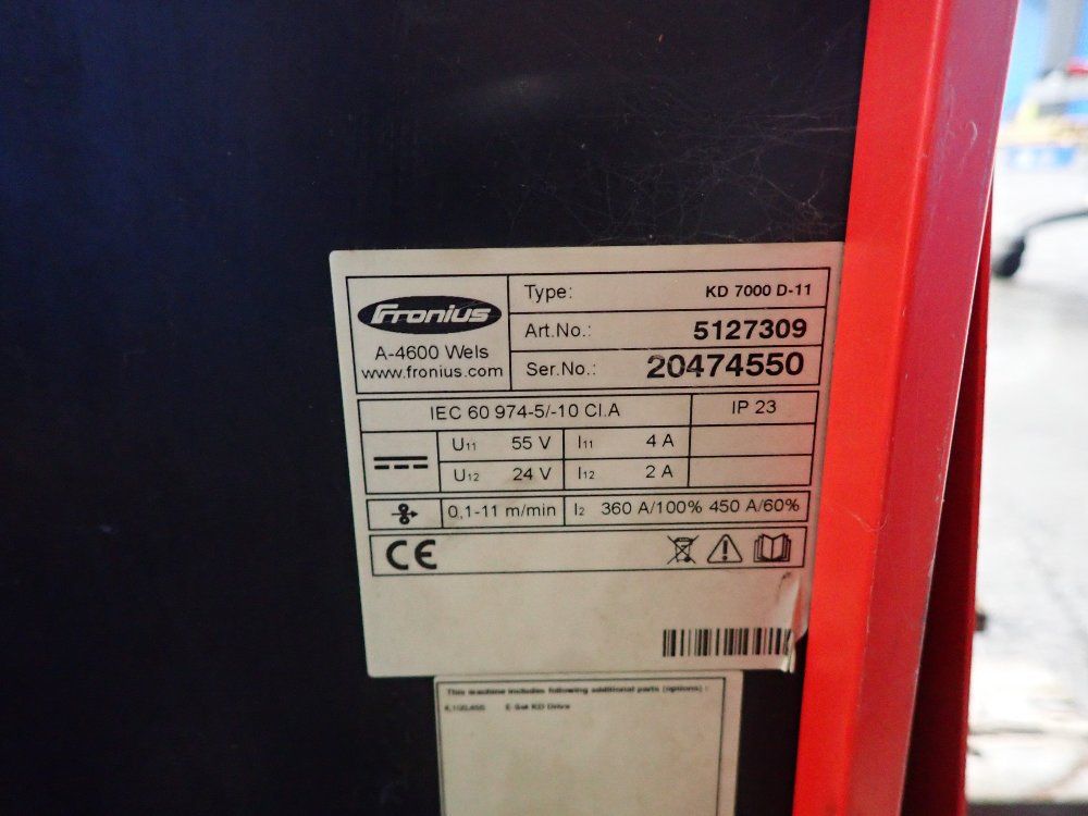 Fronius 55v Kd 7000d-11 Wire Feeder - Kd 7000d-11