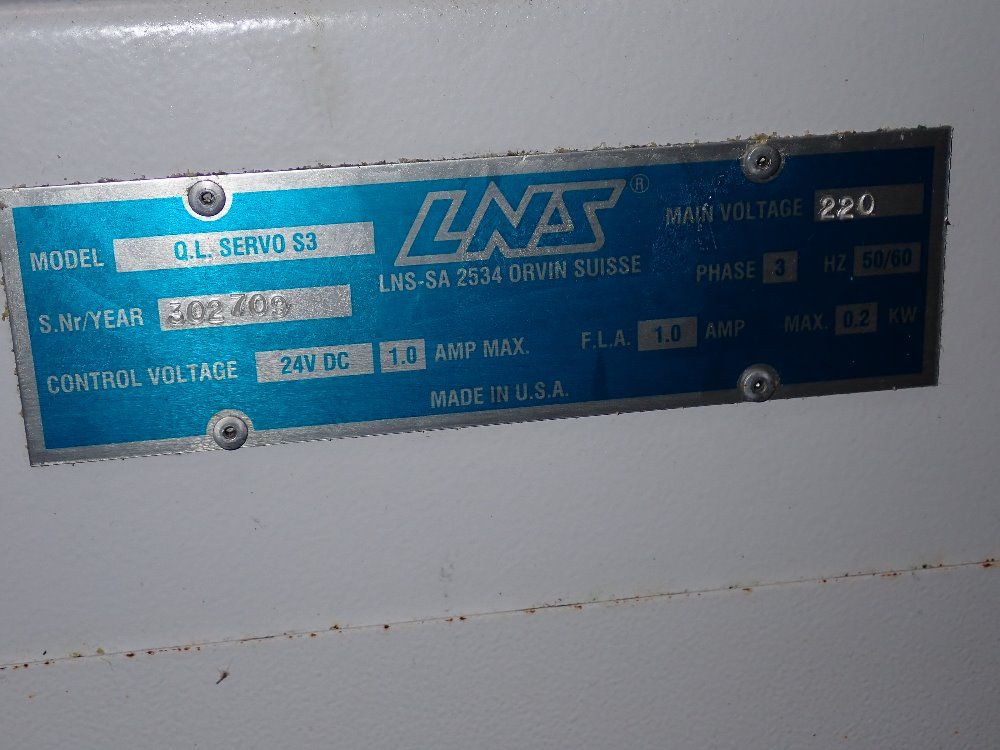 Lns 64" Q.l. Servo S3 Bar Feeder - Q.l. Servo S3