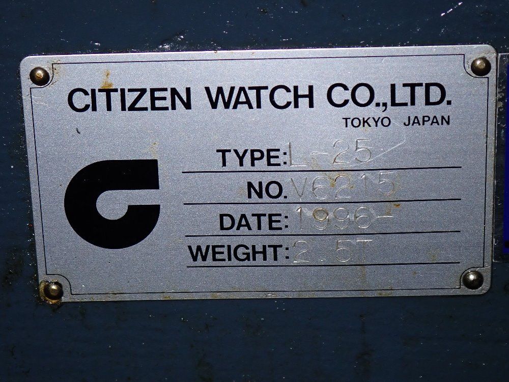 Citizen 1996 Citizen L-25 Cnc Lathe - L-25