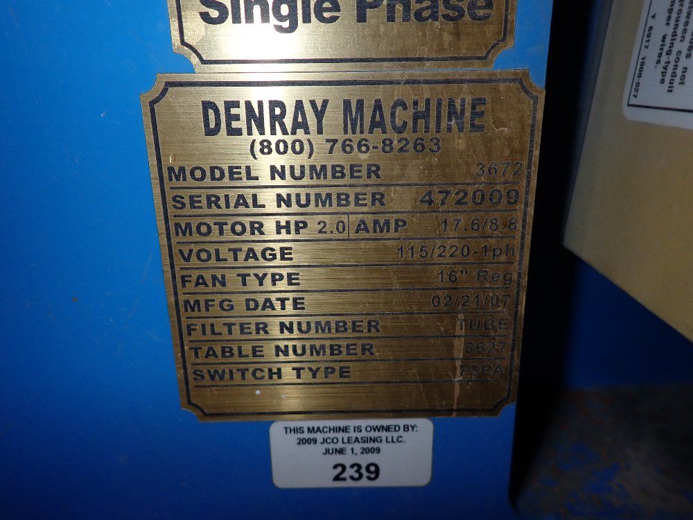 Denry 36"x72" 3672 Down Draft Table - 3672