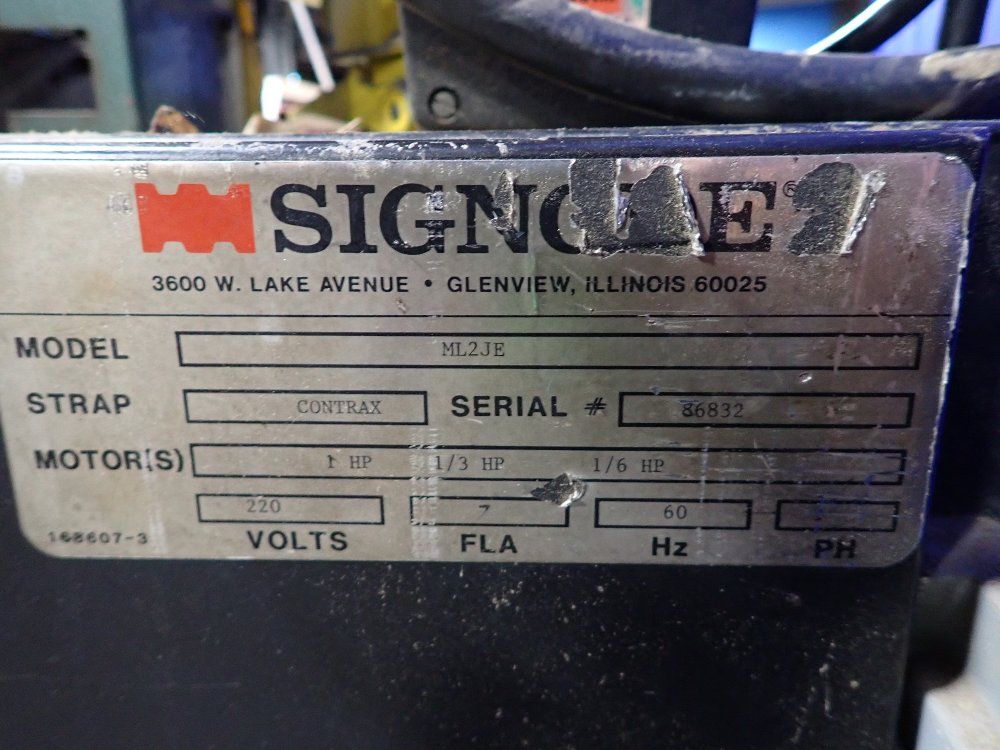 Signode 60"x24.5" Automatic Banding Machine - Ml2je