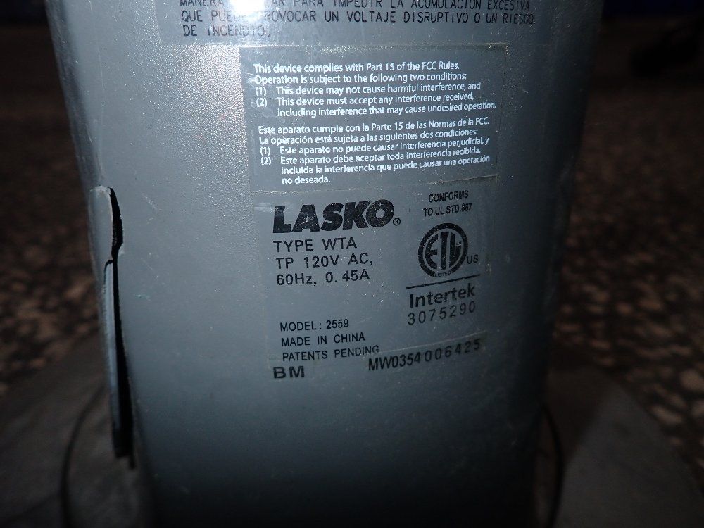 Lasko Fan - 2550