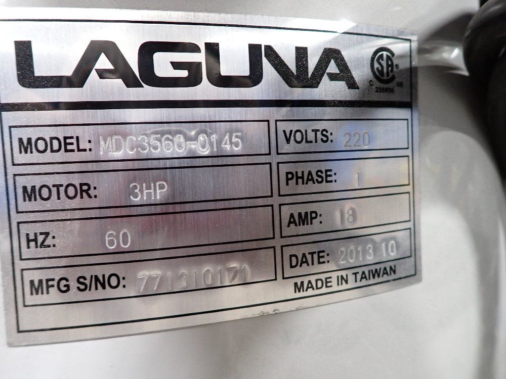 Laguna 3 Hp 2013 Laguna Mdc3560-0145 Dust Collector - Mdc3560-0145