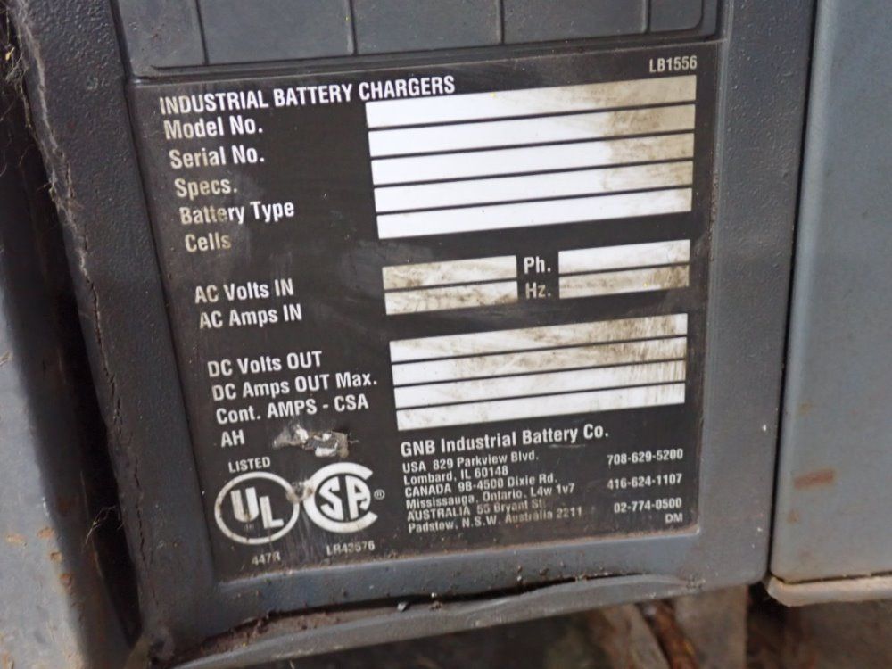 Gnb Industrial Battery Co Battery Charger